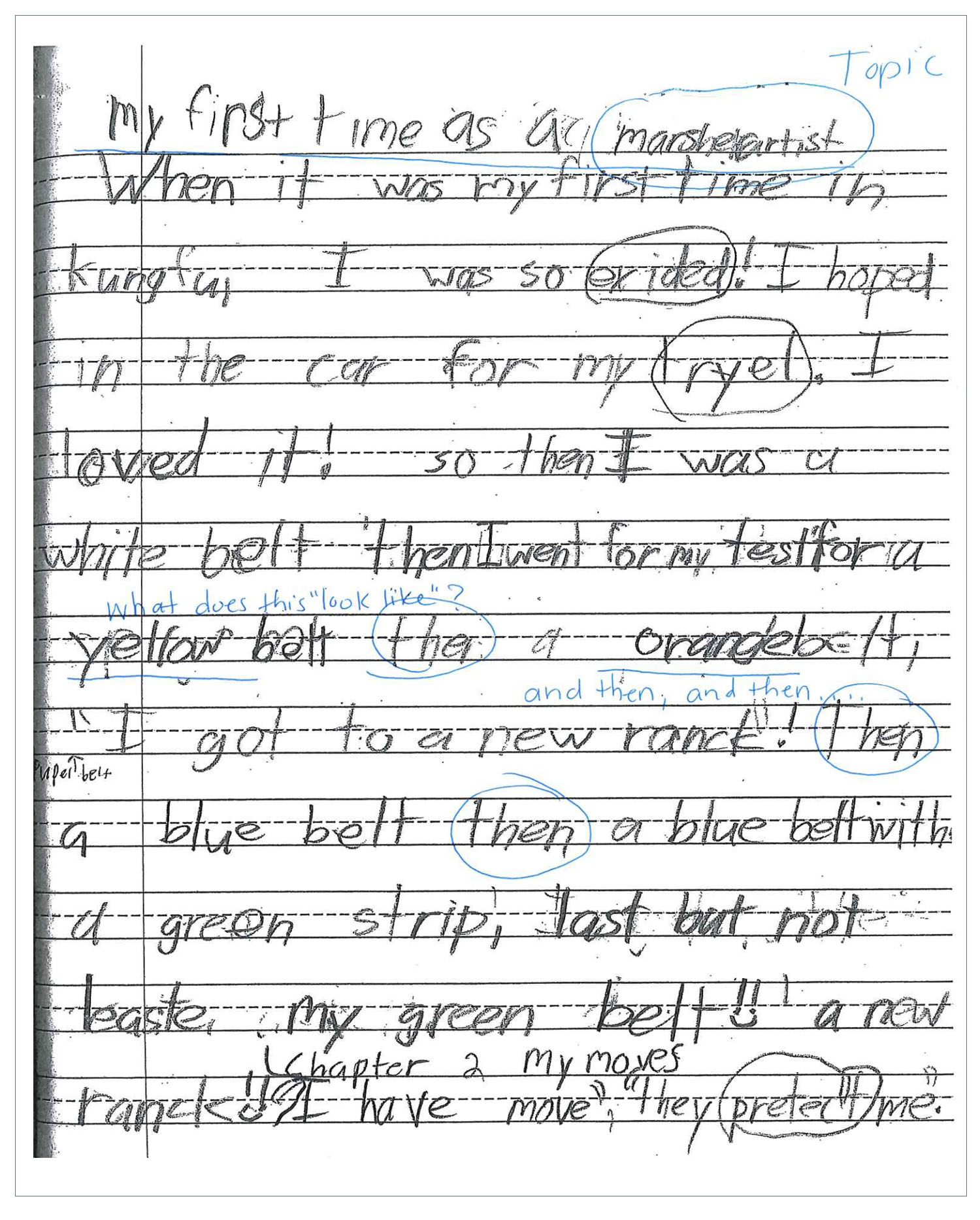 Informational Writing Grade 2 Sample